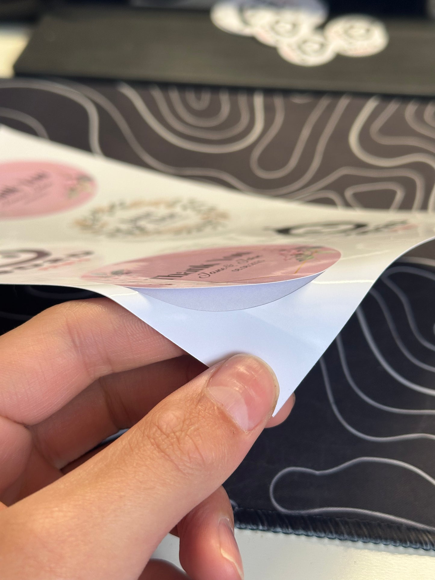 6PCS 7cm Custom Round Stickers