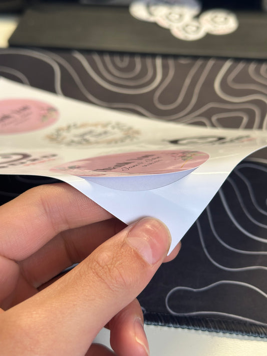 6PCS 7cm Custom Round Stickers