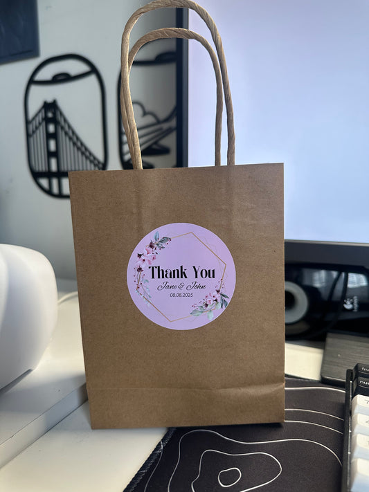 25PCS Custom Paper Bags Small