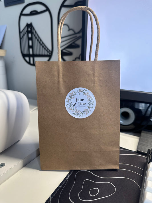 25PCS Custom Paper Bags Small